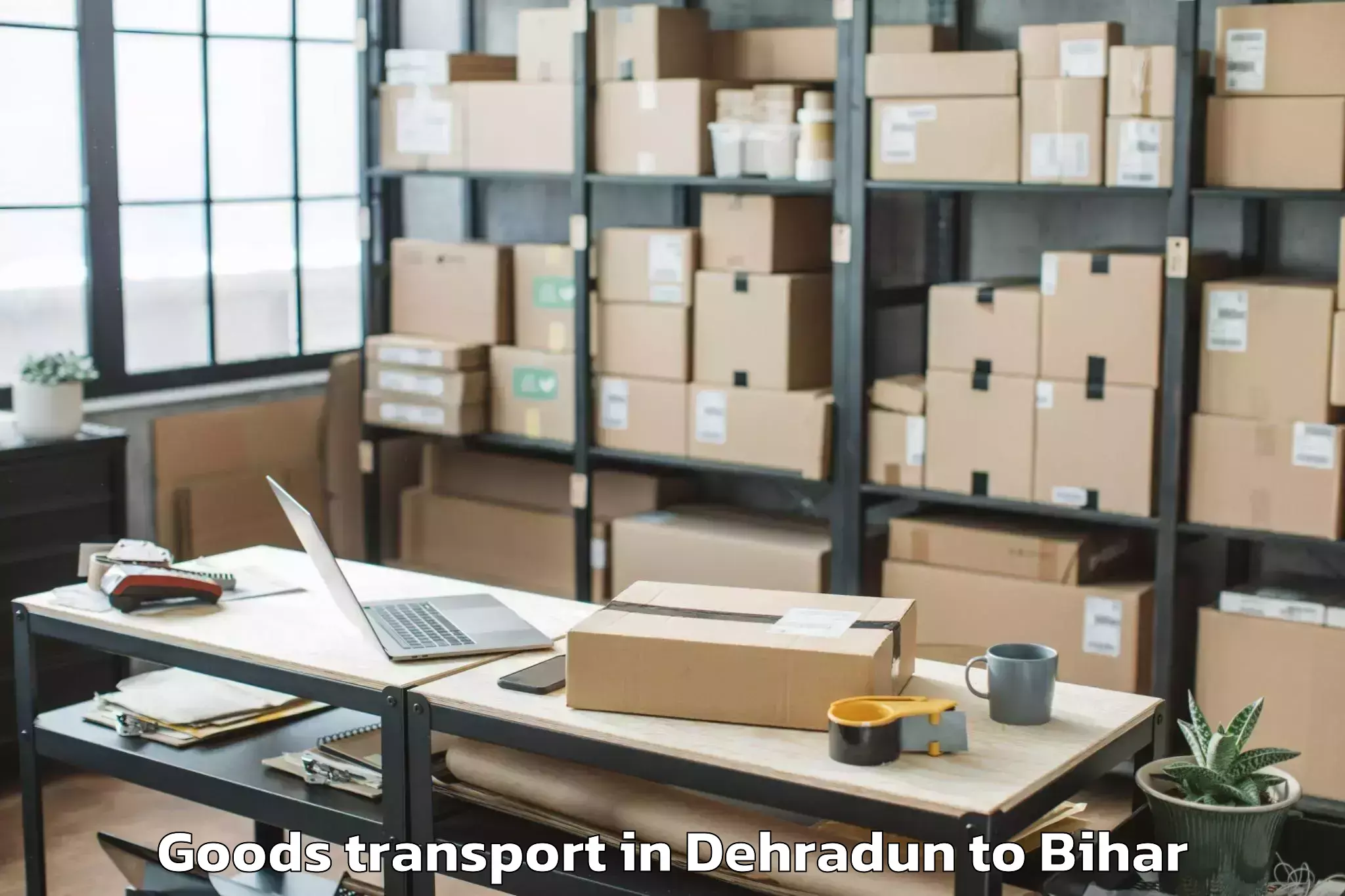 Trusted Dehradun to Waris Aliganj Goods Transport